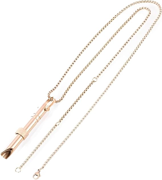 PSFXBM Breathing Necklace-Gift for Women Men(Gold)